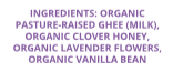 Lavender Vanilla Ghee